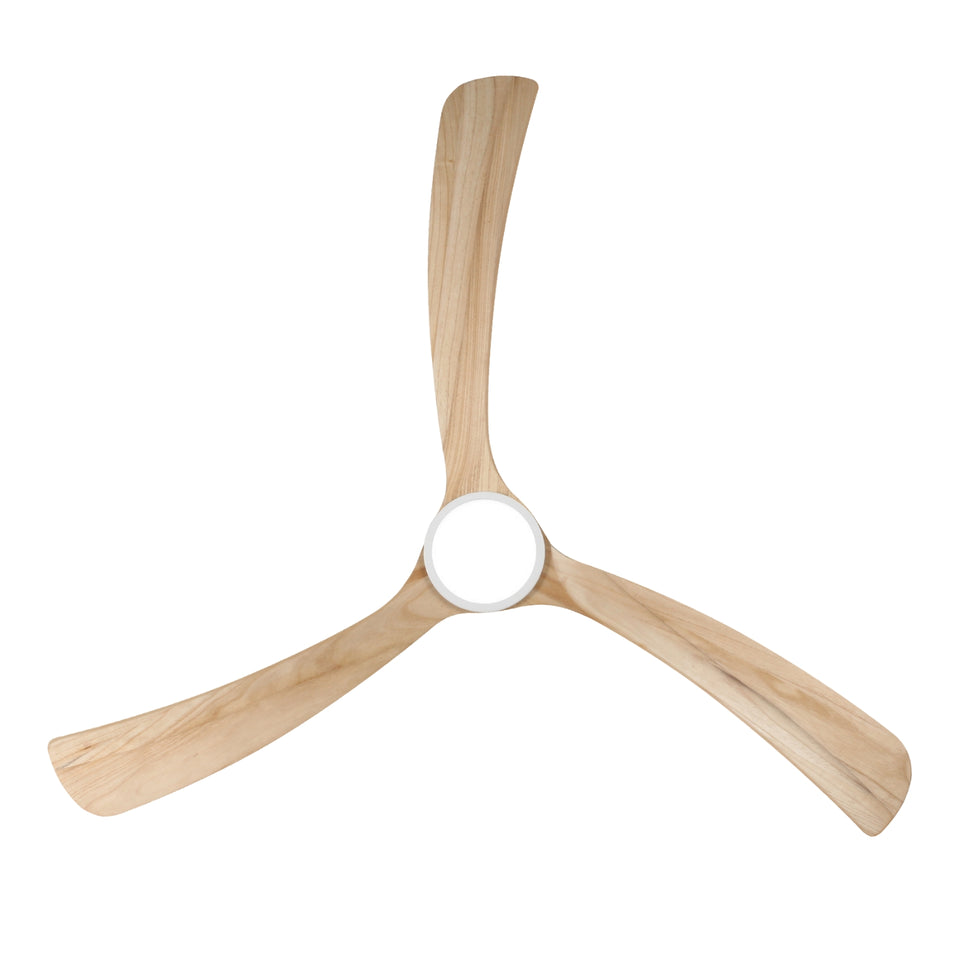 Fanco Sanctuary 70'' (178cm) DC Ceiling Fan with LED Light - White and Natural