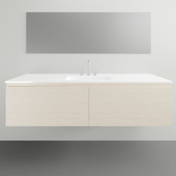 ADP Glacier Lite All Drawer Slim Vanity with Ceramic Top