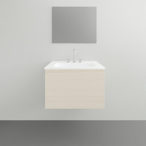 ADP Glacier Lite All Drawer Slim Vanity with Ceramic Top