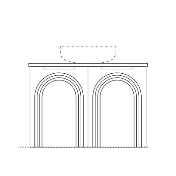 Marquis Arco Wall Hung Vanity