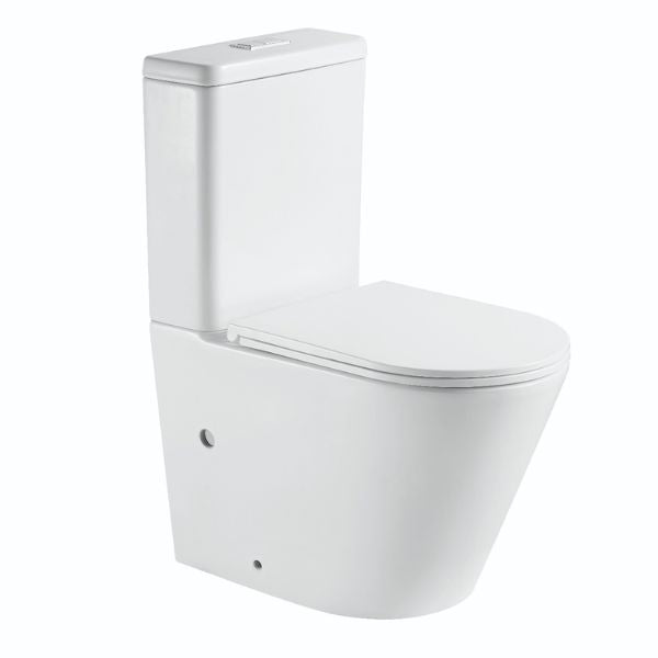 Bao Elegant Raised Height Rimless Back to Wall Toilet Suite