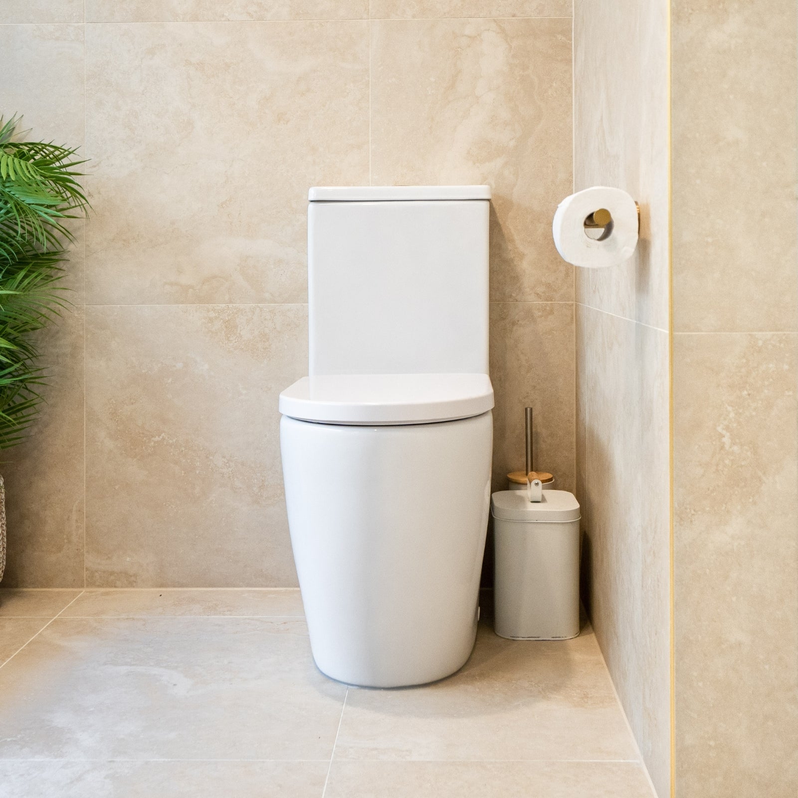Caroma Urbane II Cleanflush Wall Faced Toilet Suite - The Blue Space Real Reno