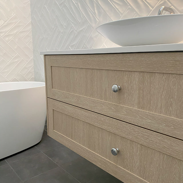 Marquis Pier Wall Hung Vanity with Caesarstone, Vasari or Dekton Top