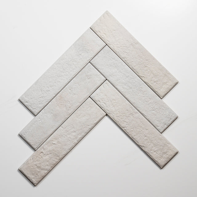 Eton White Porcelain Brick Look Tile 60mm x 250mm