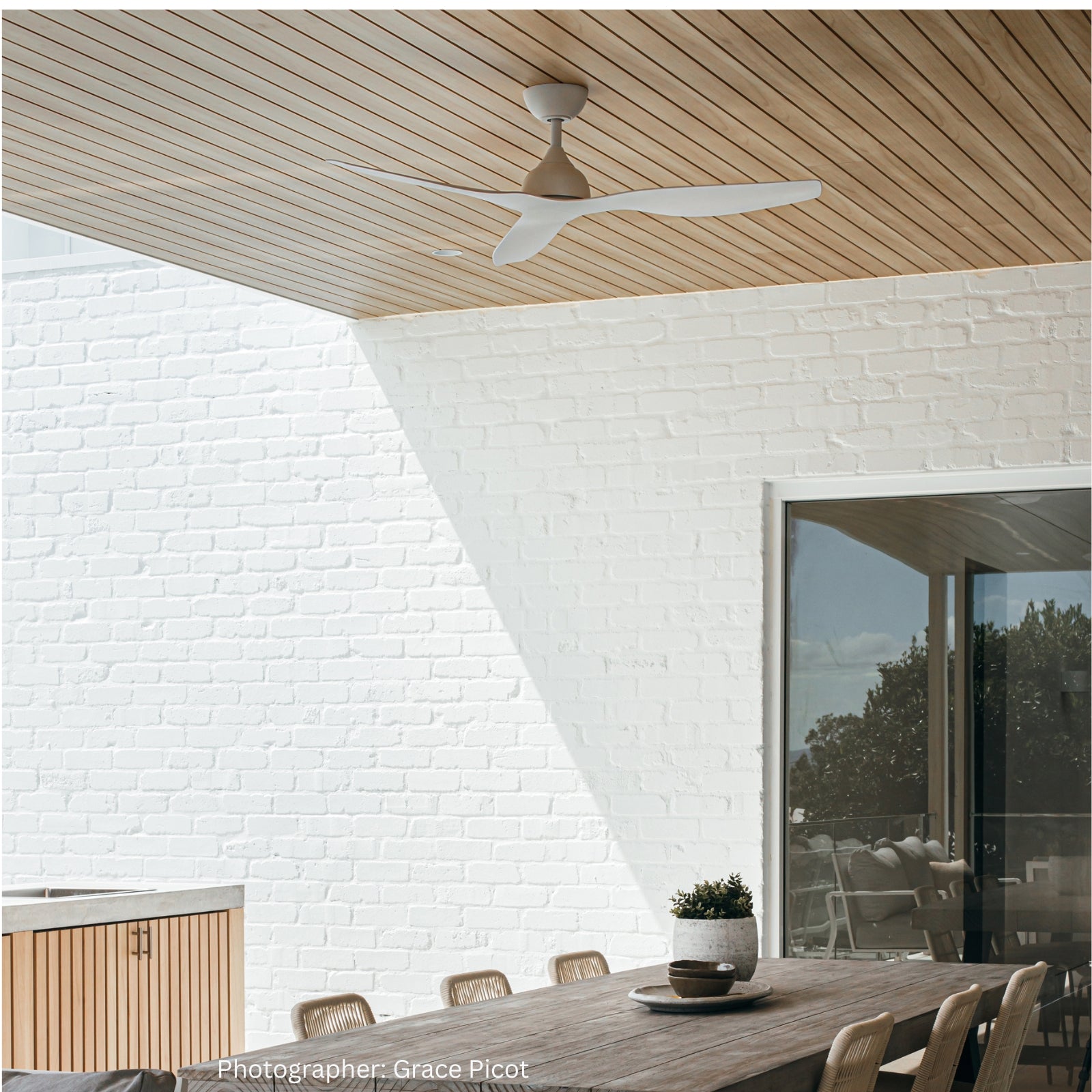 Fanco Eco Style 52'' (132cm) DC Ceiling Fan - White F4010/101B - The Blue Space