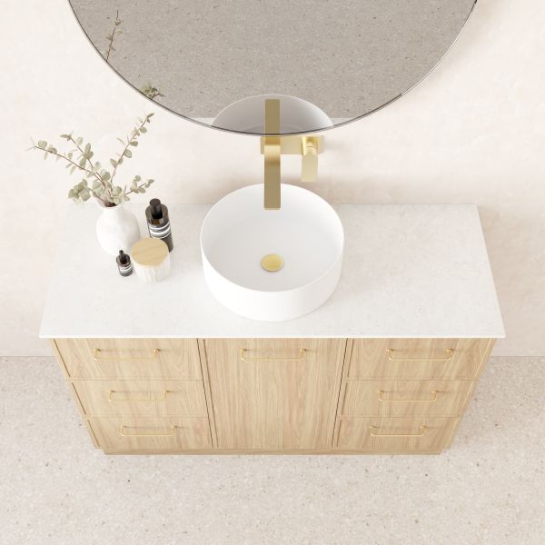Marquis Hamilton Floor Standing Vanity with Symphony Solid Surface Top and Basin