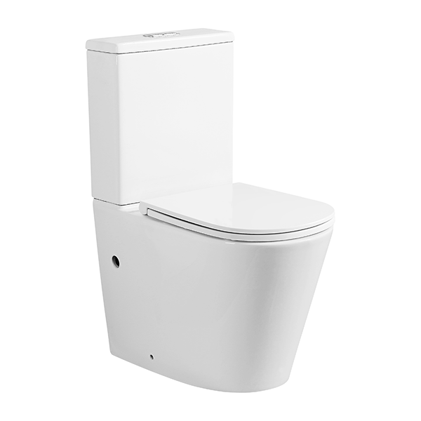 Indigo Cali II Raised Height Universal Rimless Toilet Suite