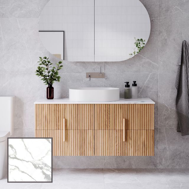 Ingrain Contoured Ash Wall Hung Vanity