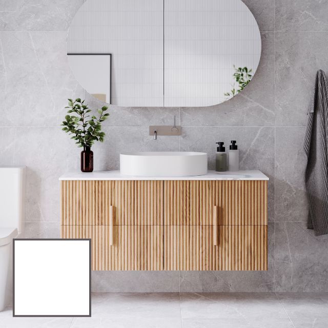 Ingrain Contoured Ash Wall Hung Vanity