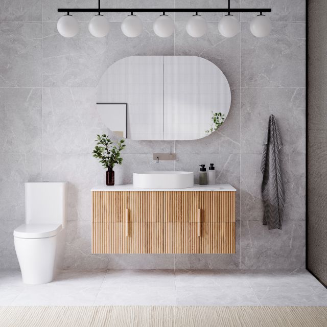 Ingrain Contoured Ash Wall Hung Vanity