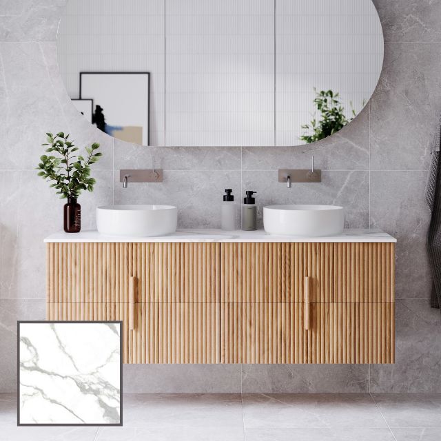 Ingrain Contoured Ash Wall Hung Vanity