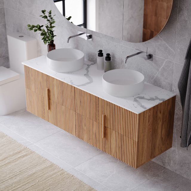 Ingrain Contoured Ash Wall Hung Vanity