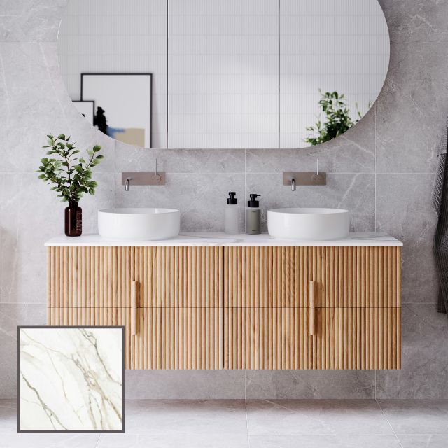 Ingrain Contoured Ash Wall Hung Vanity