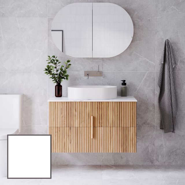 Ingrain Contoured Ash Wall Hung Vanity