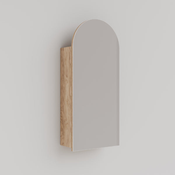 Ingrain Ash Arched Shaving Cabinet 400mm