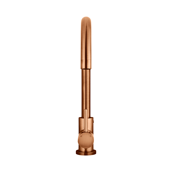 Meir Round Kitchen Sink Mixer - Lustre Bronze