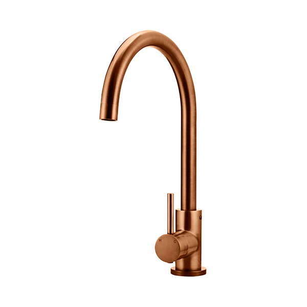 Meir Round Kitchen Sink Mixer - Lustre Bronze Hero image