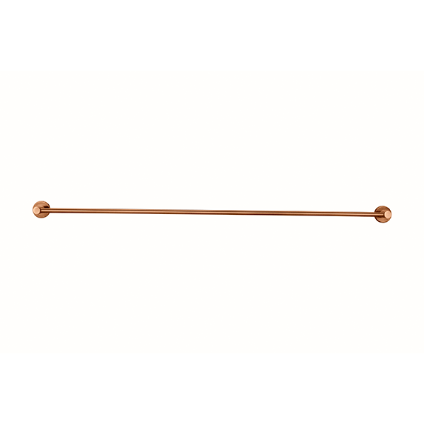 Meir Round Single Towel Rail Lustre Bronze