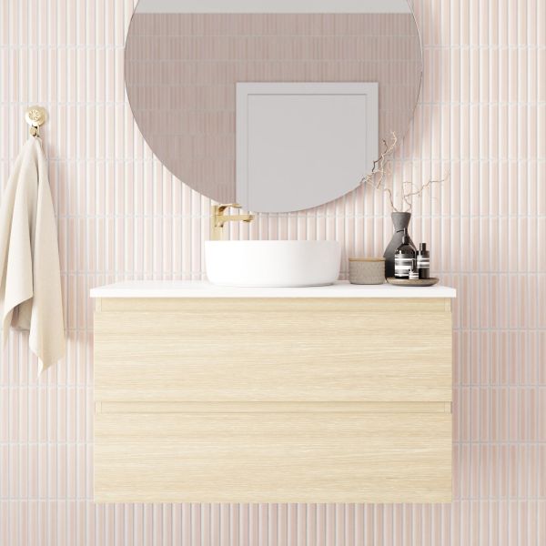 Marquis Marq Wall Hung Vanity Closeup - The Blue Space