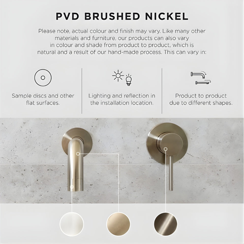 Meir Round Single Towel Rail 600mm Brushed Nickel