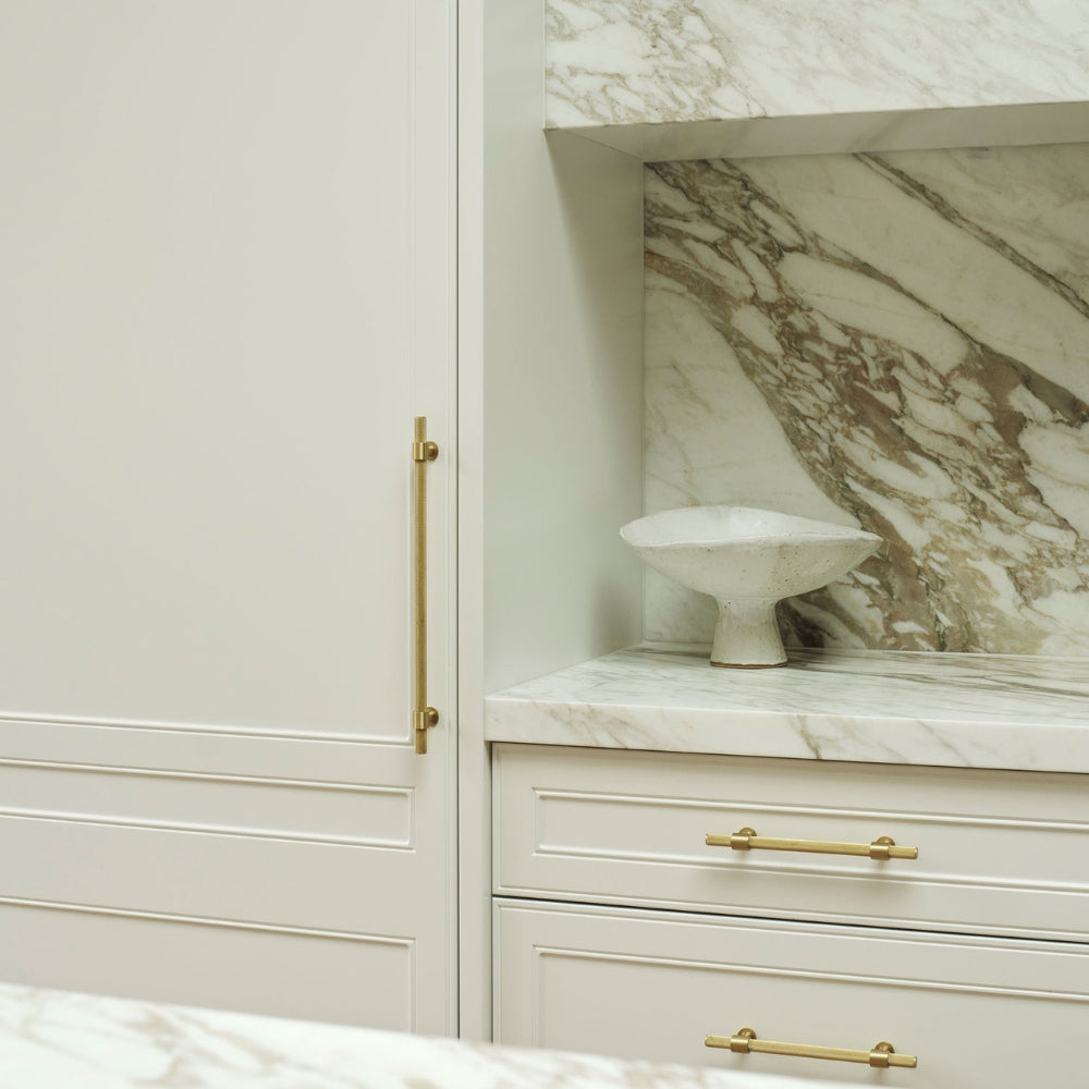 Momo Handles Belgravia Pulls Satin Brass available at The Blue Space