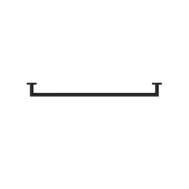 Nero Dolce Single Towel Rail 700mm - Matte Black