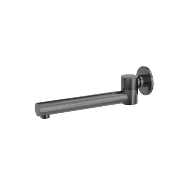 Nero Dolce Wall Mounted Swivel Bath Spout Gun Metal