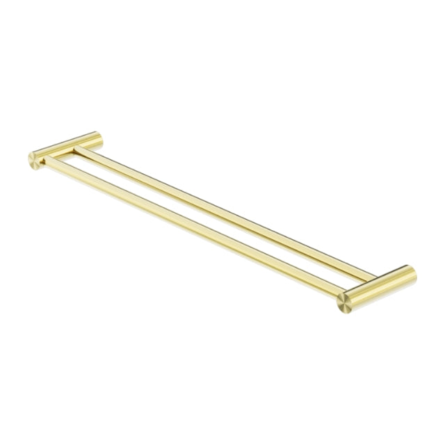 Nero New Mecca Double Towel Rail 600mm Brushed Gold