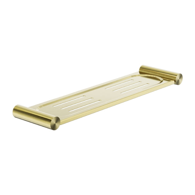Nero New Mecca Metal Shower Shelf Brushed Gold