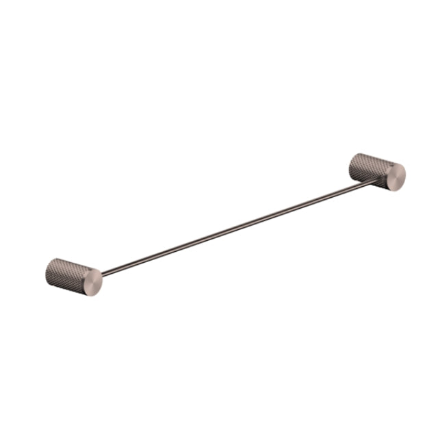 Nero Opal Single Towel Rail 800mm Brushed Bronze
