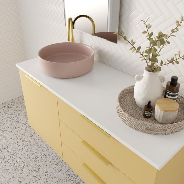 Marquis Shortland Wall Hung Vanity with Symphony Solid Surface Top and Basin