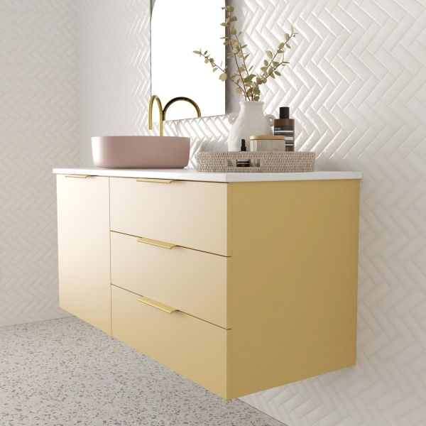 Marquis Shortland Wall Hung Vanity with Symphony Solid Surface Top and Basin
