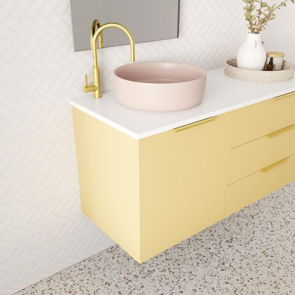 Marquis Shortland Wall Hung Vanity with Symphony Solid Surface Top and Basin