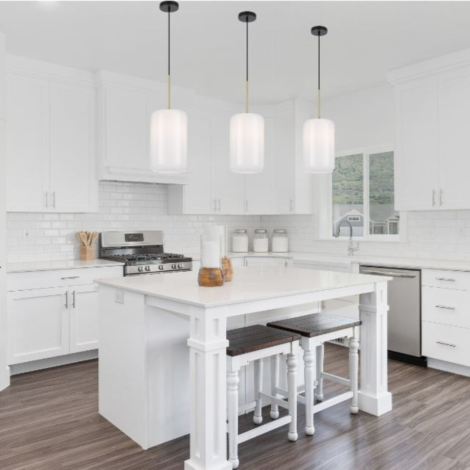 Telbix Korova Medium Pendant Light E27 Opal