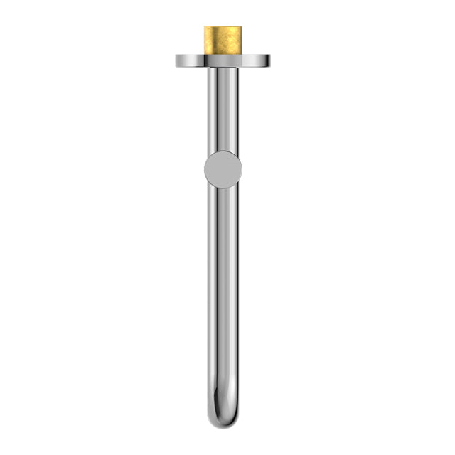 Nero Mecca Wall Mounted Swivel Basin/Bath Spout 225mm Chrome