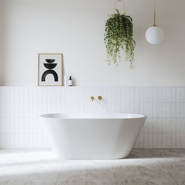 Bao Bath Freestanding 1500 Gloss White Acrylic Bath