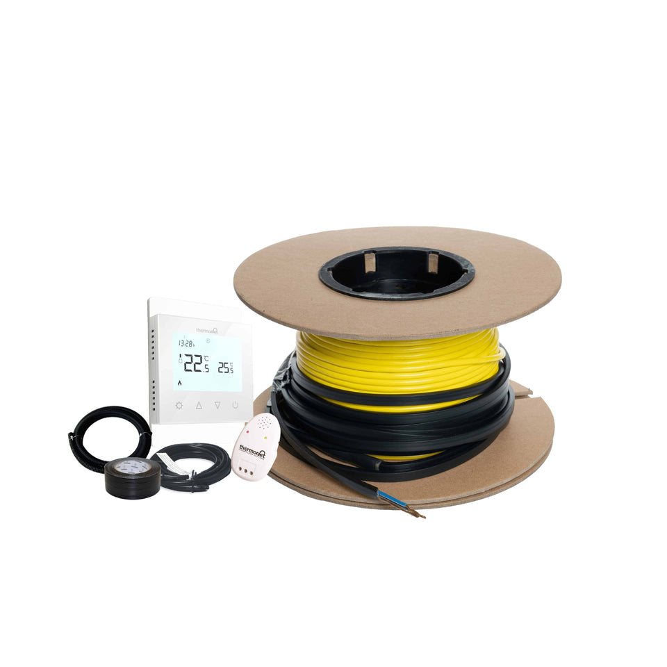 Thermogroup Thermowire Underfloor Heating Loose Wire Cable Kit and Thermostat