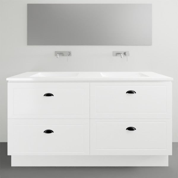 Timberline Nevada Classic Plus Floor Standing Vanity Alpha Ceramic Basin Top - 1500mm Double Basin | The Blue Space