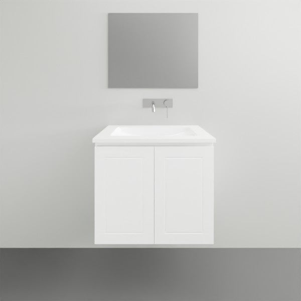 Timberline Nevada Classic Wall Hung Vanity With Ceramic Top 60mm centre bowl - The Blue Space