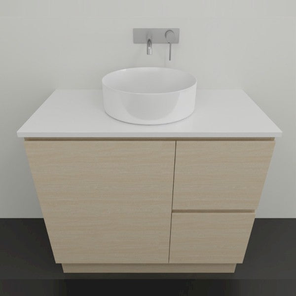 Timberline Nevada Floor Standing Vanity with Stone and Above Counter Basin