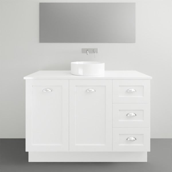 Timberline Victoria Floor Standing Vanity with Silksurface Top and Above Basin