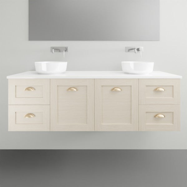Timberline Victoria Wall Hung Vanity with Silksurface top & Above Counter Basin