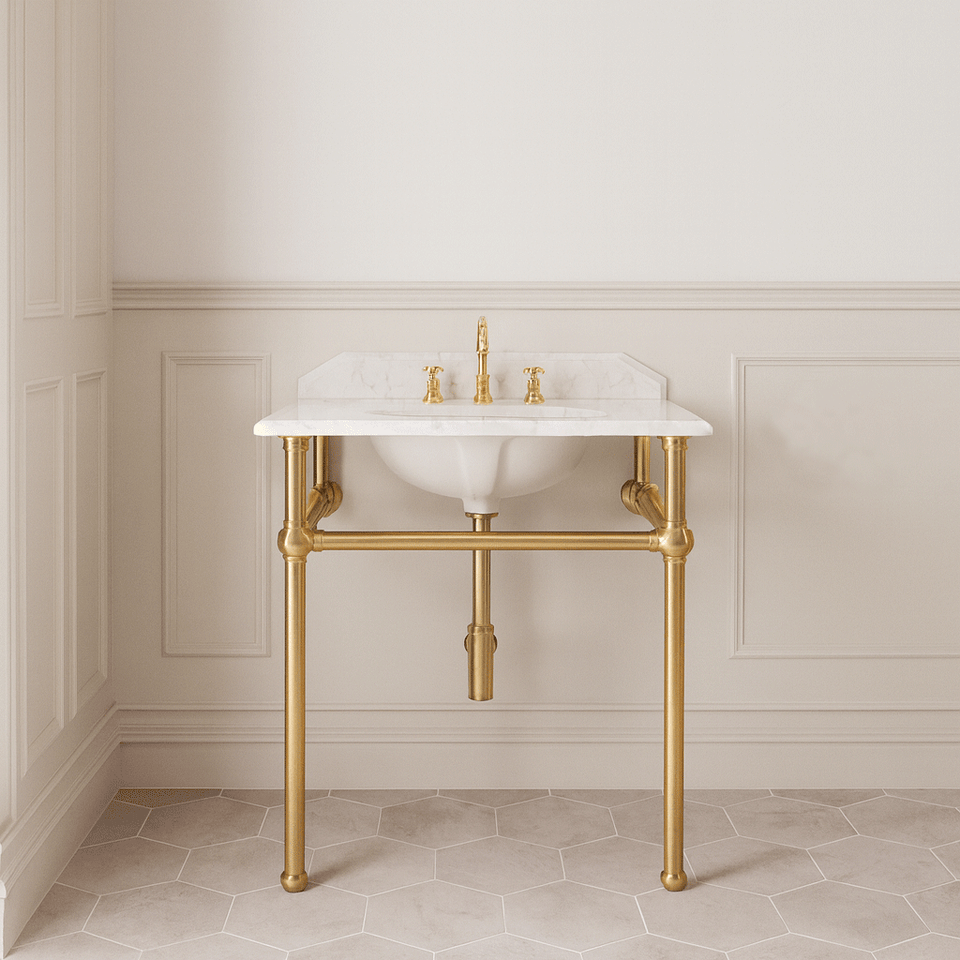 Turner Hastings Mayer Washstand 75x55 Real Marble Top