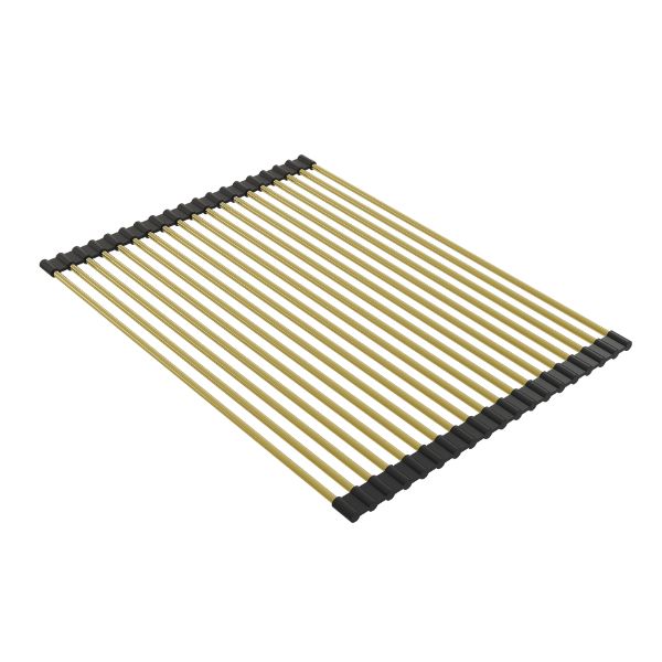 Turner Hastings Roll Up Sink Drainer Rollmat - Brushed Brass