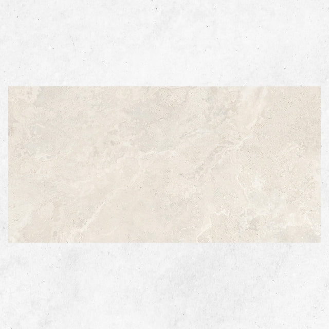 Tuscan White Travertine Look Tile 300mm x 600mm 36CRWWHM - The Blue Space
