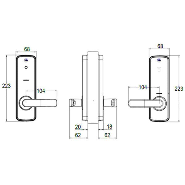 Yale Unity Entrance Lock Matt Black