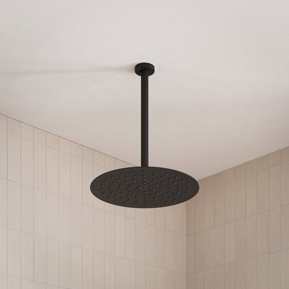Caroma 300mm Ceiling Shower Arm - Matte Black