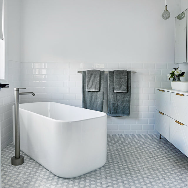 Caroma Luna Double Towel Rail Brushed Nickel
