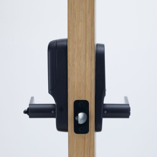 Yale Assure Keyed Lever Matt Black with Home Module