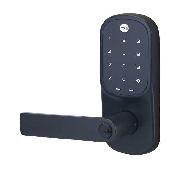 Yale Assure Keyed Lever Matt Black with Home Module - The Blue Space